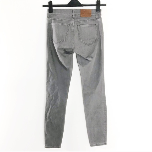 J. Crew 8 inch Toothpick Jean in Grey - Picture 6 of 8